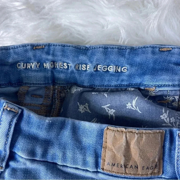 American Eagle Outfitters Light Blue Jeggings - Picture 4 of 7